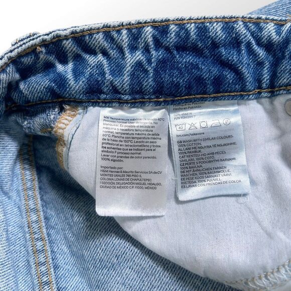 H&M High Waisted Straight Leg Button Fly Jeans - Picture 10 of 10